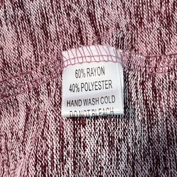 WONDERLAND BY ORANGE PURPLE MARBLE LONG SLEEVE ASYMMETRICAL SWEATER Medium NEW - Picture 10 of 10